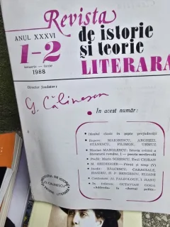 Revista de Istorie si Teorie Literara - Nr. 1-2 Anul XXXVI 1988