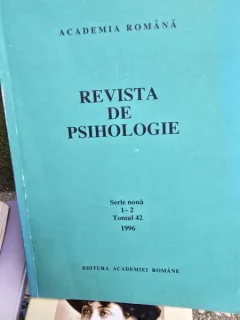 Revista de psihologie, serie noua 1-2, tomul 42/1996