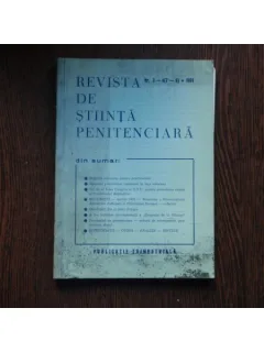 Revista de Stiinta Penitenciara , Nr. 3 - 4