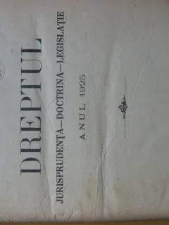 Revista Dreptul, anul L, 1922