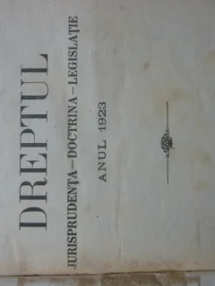 Revista Dreptul, anul LI, 1923
