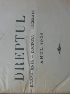 Revista Dreptul, anul LIV, 1926