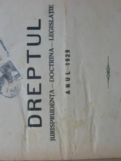 Revista Dreptul, anul LVII, 1929