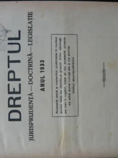 Revista Dreptul, anul LXI, 1933