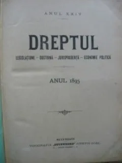 Revista Dreptul, anul XXIV, 1895