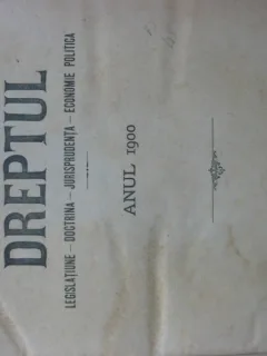 Revista Dreptul, anul XXIX, 1900