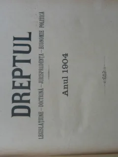 Revista Dreptul, anul XXXIII, 1904
