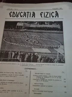 Revista Educatia Fizica anul IX numarul 9 - septembrie 1931