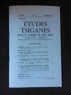 Revista Etudes tsiganes, bulletin de l association des etude tsiganes nr.4/1965  (text in limba franceza)
