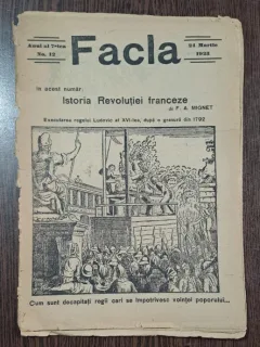 Revista Facla nr.12/1923 Articol Principal Istoria Revolutiei Franceze