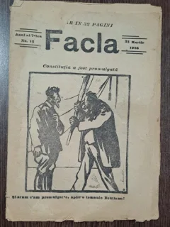 Revista Facla nr.13/1923 Articol Principal Constitutia a fost Promulgata