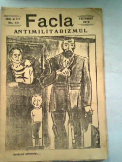 REVISTA FACLA NR.40/OCTOMBRIE 1912  (ANTIMILITARIZMUL)