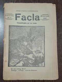 Revista Facla nr.6/1923 Articol Principal Constitutia se va vota