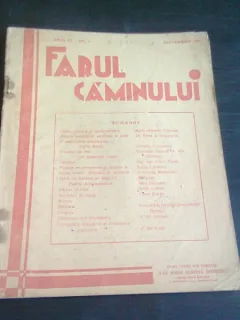 REVISTA FARUL CAMINULUI SEPTEMBRIE 1938
