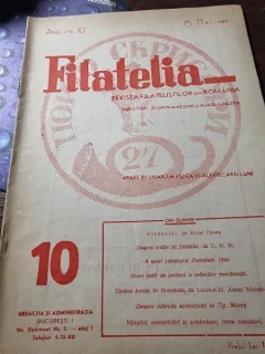 Revista Filatelia, revista filatelistilor din Romania nr.10/1945