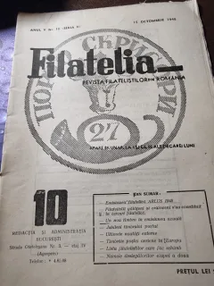 Revista Filatelia, revista filatelistilor din Romania nr.10/1948