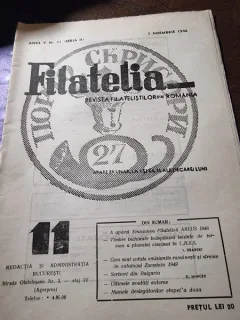 Revista Filatelia, revista filatelistilor din Romania nr.11/1948