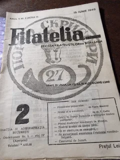Revista Filatelia, revista filatelistilor din Romania nr.2/1948