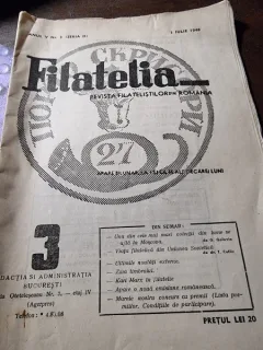 Revista Filatelia, revista filatelistilor din Romania nr.3/1948
