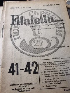 Revista Filatelia, revista filatelistilor din Romania nr.41-42(47,48)/1946