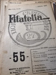 Revista Filatelia, revista filatelistilor din Romania nr.55(61)/1947