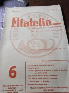 Revista Filatelia, revista filatelistilor din Romania nr.6/1945