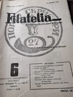 Revista Filatelia, revista filatelistilor din Romania nr.6/1948