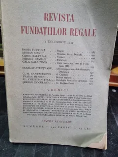Revista Fundatiilor Regale - 1 Decembrie 1934
