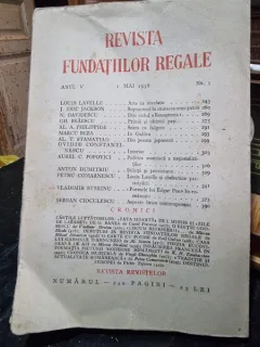 Revista Fundatiilor Regale Anul V 1 Mai 1938 Nr. 5