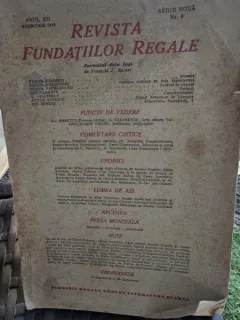 Revista Fundatiilor Regale Anul XII Noiembrie 1945 Nr.3