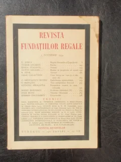 Revista fundatiilor regale no.11 Noiembrie 1934
