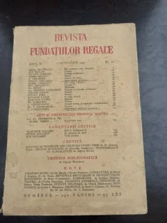 REVISTA FUNDATIILOR REGALE NR.10/1943