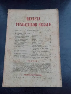 REVISTA FUNDATIILOR REGALE NR.1/1936