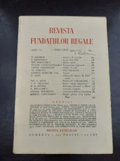 REVISTA FUNDATIILOR REGALE NR.2/1939