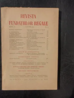 Revista fundatiilor regale nr.3 anul X Martie 1943