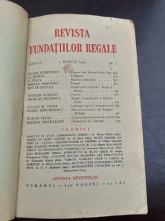 REVISTA FUNDATIILOR REGALE NR.3/1937