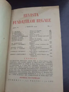 REVISTA FUNDATIILOR REGALE NR.3/1939