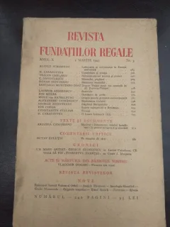 REVISTA FUNDATIILOR REGALE NR.3/1943