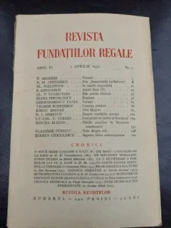 REVISTA FUNDATIILOR REGALE NR.4/1939