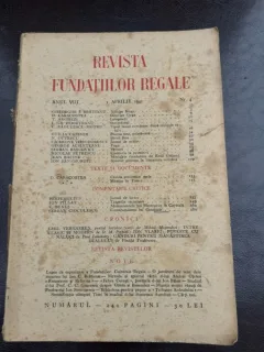 REVISTA FUNDATIILOR REGALE NR.4/1941