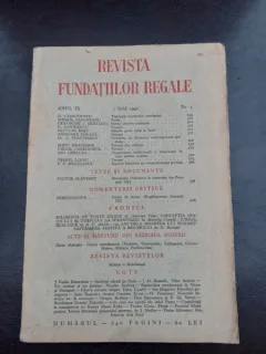 REVISTA FUNDATIILOR REGALE NR.5/1942