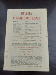 REVISTA FUNDATIILOR REGALE NR.6/1942