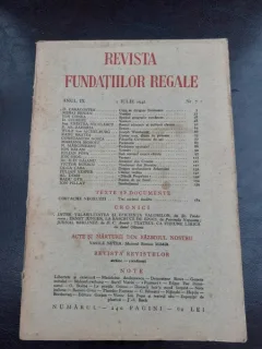REVISTA FUNDATIILOR REGALE NR.7/1942