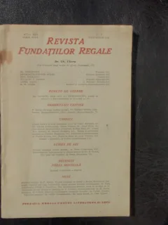 Revista fundatiilor regale nr.9 anul XIII Septemvrie 1946 - Gh. Ulieru
