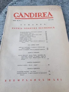 Revista Gandirea - Anul XX Nr. 5 Mai 1941