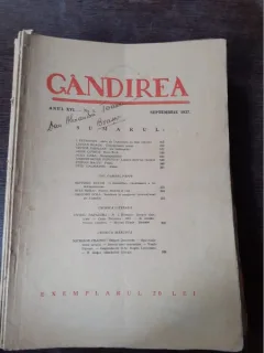 REVISTA GANDIREA NR.7/1937  (CONTINE ARTICOL DE LUCIAN BLAGA)
