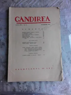 REVISTA GANDIREA NR.8/1937