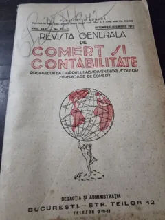 Revista generala de Comert si Contabilitate Anul XXXI Nr. 10-11 Octombrie-Noiembrie 1942