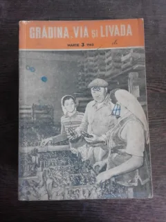 REVISTA GRADINA, VIA SI LIVADA NR. 3/1962