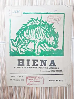 Revista Hiena nr.4/1919, revista de polemica politico-literara